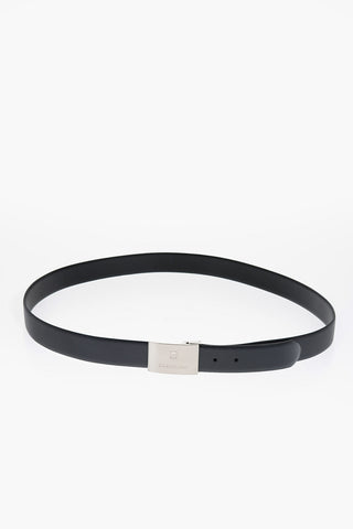 Leather Belt with Interchangeable Buckles 35mm