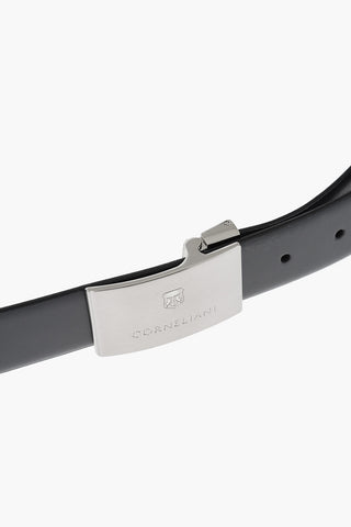Leather Belt with Interchangeable Buckles 35mm