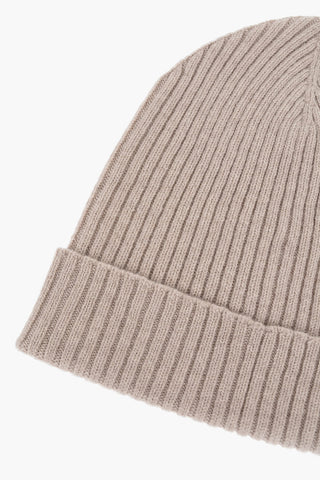 Ribbed Cashmere Beanie