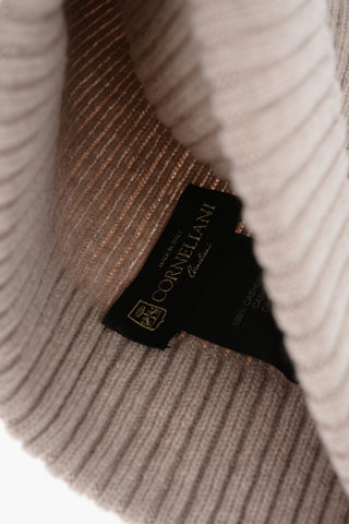 Ribbed Cashmere Beanie