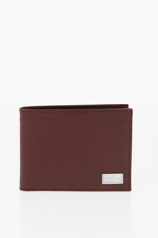 Portafoglio bifold in Pelle Saffiano