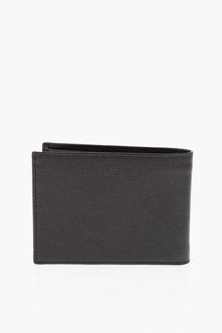 Saffiano Leather Wallet with Tag Logo