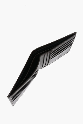Saffiano Leather Wallet with Tag Logo