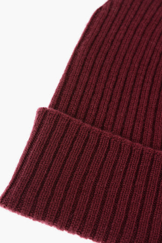 Ribbed Cashmere Beanie