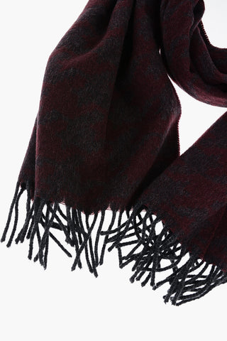 CC COLLECTION Virgin Wool and Cashmere CONTE Scarf with Fringes