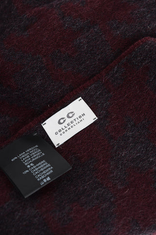 CC COLLECTION Virgin Wool and Cashmere CONTE Scarf with Fringes