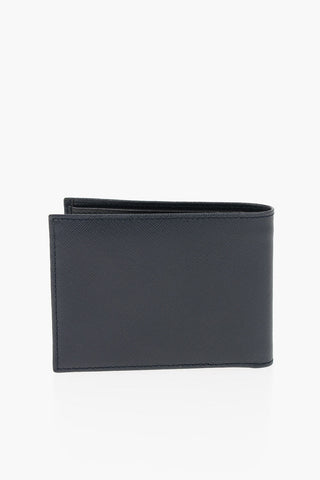 Portafoglio bifold in Pelle Saffiano