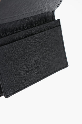 Saffiano Leather GOOD Card Holder with Logo