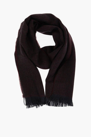 CC COLLECTION Sciarpa BOGART In Lana Vergine con Frange