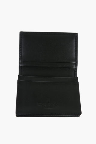 Leather SPORT Card Holder With Silver Tag Logo