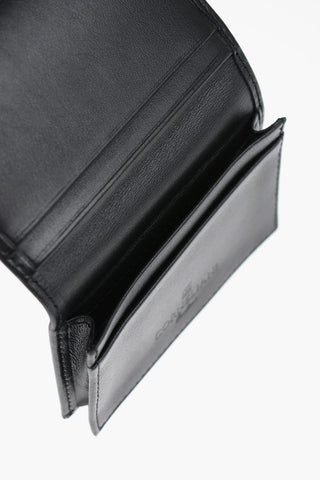 Leather SPORT Card Holder With Silver Tag Logo