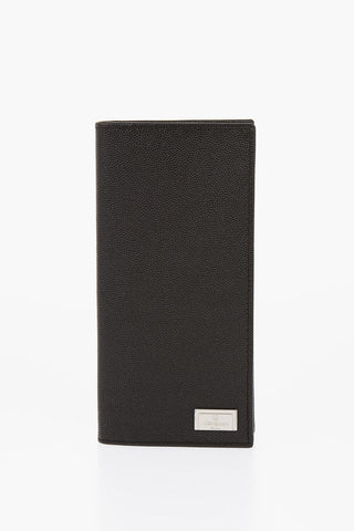 Tumbled Leather Document Holder With Logo Tag