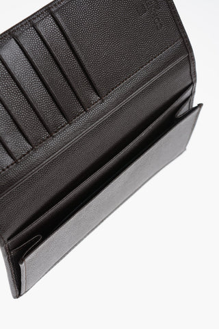 Tumbled Leather Document Holder With Logo Tag