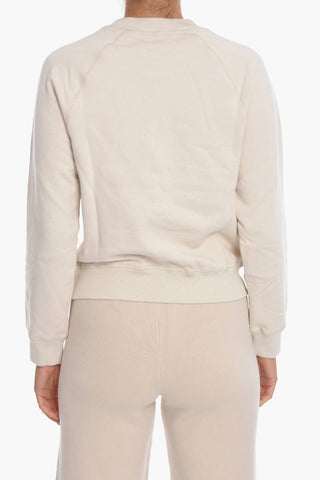 Crew Neck BARLETTA Sweatshirt with Flocked Logo