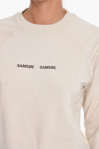 Crew Neck BARLETTA Sweatshirt with Flocked Logo