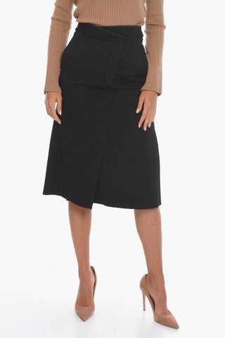 Pencil Skirt with Buckle Detail
