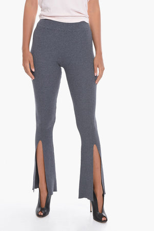 Pantaloni Boot-Cut OMLY A Costine con Spacco Alla Caviglia