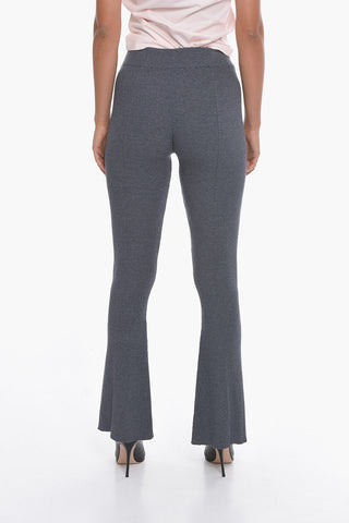 Pantaloni Boot-Cut OMLY A Costine con Spacco Alla Caviglia