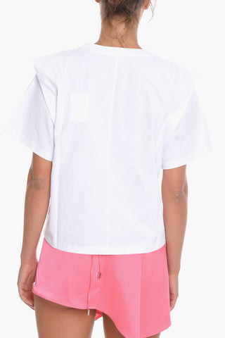 Crewneck ZELITOS T-shirt with Double-layered Sleeves