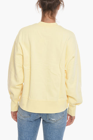 Crew Neck ELIANA Fleece Cotton Sweatshirt
