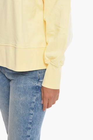 Crew Neck ELIANA Fleece Cotton Sweatshirt