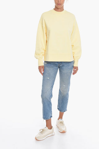 Crew Neck ELIANA Fleece Cotton Sweatshirt