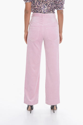 Ribbed-velour MILORSY Straight-leg Pants