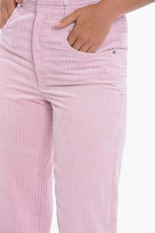 Ribbed-velour MILORSY Straight-leg Pants