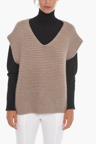 Cashmere Oversized Sleeveless Sweater