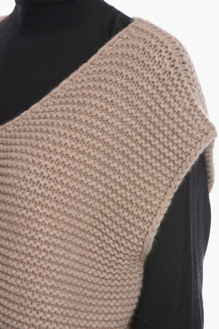 Cashmere Oversized Sleeveless Sweater