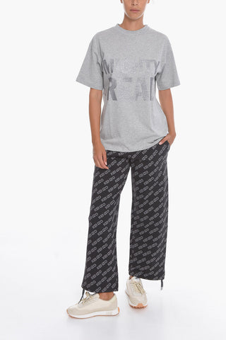 T-shirt UNISEX Girocollo con Scritta Glitter