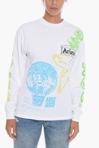 Printed Long Sleeve UNISEX Crew-neck T-Shirt