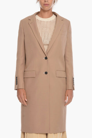 Wool-gabardine OCKLEY Single-breasted Coat