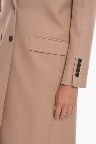 Wool-gabardine OCKLEY Single-breasted Coat
