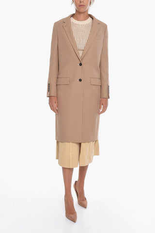 Wool-gabardine OCKLEY Single-breasted Coat