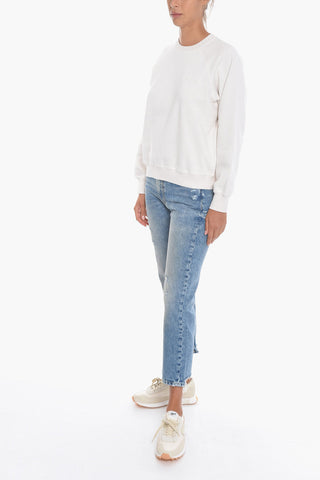 Crew Neck GITTA Fleece Cotton Sweatshirt