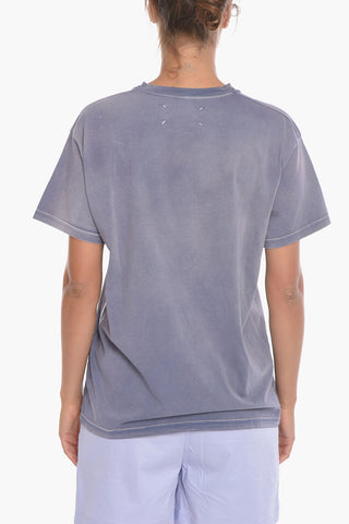 MM1 Vintage-effect T-shirt with Logo Print