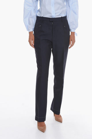 UNISEX MM4 Mohair Blend Trousers with Zipped Pockets