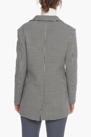 Wool-houndstooth Reversible Blazer
