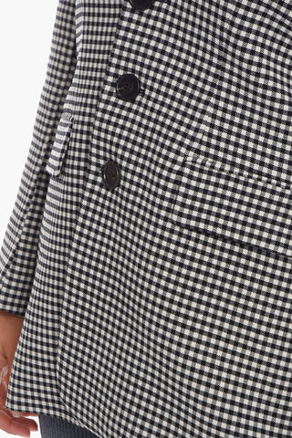 Wool-houndstooth Reversible Blazer