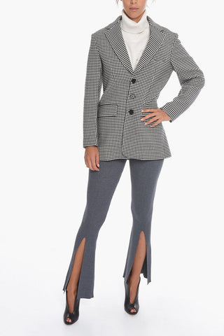 Wool-houndstooth Reversible Blazer