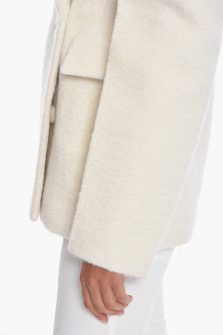 Bouclé Wool Blazer with Double Breast