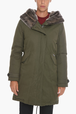 Cotton NOULA ESKIMO Down Jacket with Faux Fur on the Hood