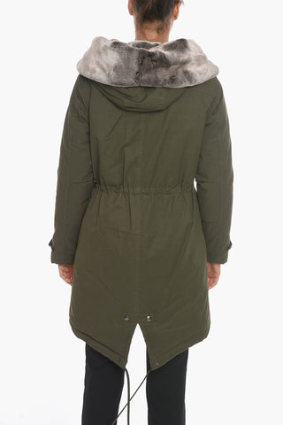 Cotton NOULA ESKIMO Down Jacket with Faux Fur on the Hood