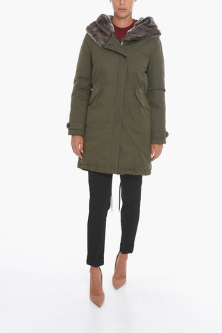 Cotton NOULA ESKIMO Down Jacket with Faux Fur on the Hood