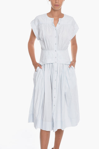 Maxi Vestito CHARLIE In Cotone con Manica corta Turn Up