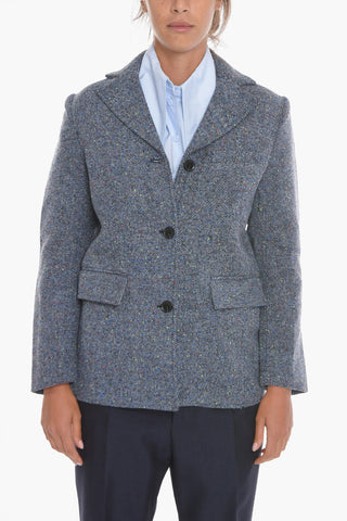 Blazer in Misto Lana HUNTER con Tasche ad Aletta