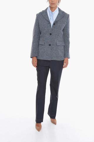 Blazer in Misto Lana HUNTER con Tasche ad Aletta