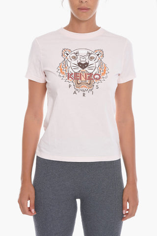 Cotton T-shirt with TIGER PARIS Logo