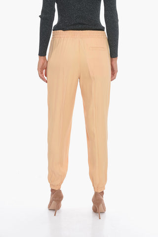 Viscose Joggers with Pleats